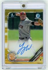 Logan Webb [Gold Refractor] #CPA-LW Baseball Cards 2019 Bowman Chrome Prospects Autographs Prices