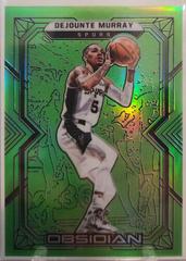 Dejounte Murray [Green Flood] Basketball Cards 2021 Panini Obsidian Prices