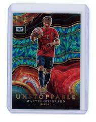 Martin Odegaard [Peacock] Soccer Cards 2022 Panini Select FIFA Unstoppable Prices