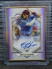 Bryce Harper [Purple] Baseball Cards 2022 Topps Definitive Framed Autograph Collection Prices
