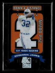 Edgerrin James [2nd Down] Football Cards 2000 Panini Donruss Elite Down and Distance Prices