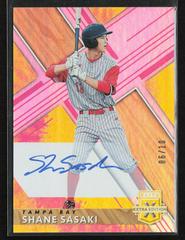 Shane Sasaki [Autograph Tie Dye] Baseball Cards 2019 Panini Elite Extra Edition Prices