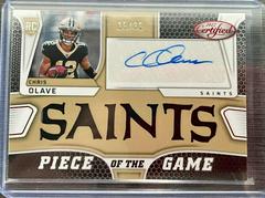 Chris Olave [Red] Football Cards 2022 Panini Certified Piece of the Game Signatures Prices