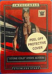 Stone Cold Steve Austin [Red] Wrestling Cards 2022 Panini Impeccable WWE Stainless Stars Prices