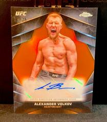 Alexander Volkov [Orange Refractor] #CVA-AVO Ufc Cards 2024 Topps Chrome UFC Veteran Autograph Prices
