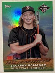 Jackson Holliday [Green] Baseball Cards 2023 Topps Pro Debut Farm Fresh Futures Prices