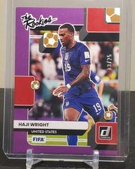 Haji Wright [Purple] #24 Soccer Cards 2022 Panini Donruss The Rookies Prices