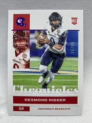 Desmond Ridder [Purple] #15 Football Cards 2022 Panini Chronicles Draft Picks Prices