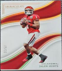 Jalen Hurts [Gold] #19 Football Cards 2023 Panini Immaculate Collection Collegiate Prices