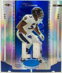 Ray Lewis [Mirror Blue] Football Cards 2004 Leaf Certified Materials Prices