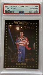 USA Sting #84 Wrestling Cards 1991 Championship Marketing WCW Prices
