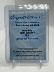 George Kirby #RA-GK Baseball Cards 2022 Topps Triple Threads Rookie Autographs Prices