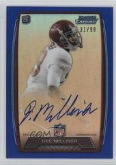 Dee Milliner [Blue Refractor] Football Cards 2013 Bowman Chrome Rookie Autograph Prices
