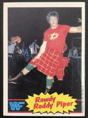 Rowdy Roddy Piper #7 Wrestling Cards 1986 Scanlens WWF Prices