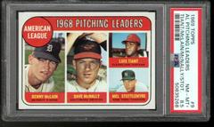 AL Pitching Leaders [Tiant, McLain, McNally, Stot] #9 Baseball Cards 1969 Topps Prices
