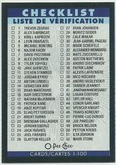 Checklist [Retro Black Border] #100 Hockey Cards 2022 O Pee Chee Prices