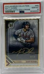 Matt Olson [Gold] #MFA-MO Baseball Cards 2023 Topps Museum Collection Framed Autographs Prices