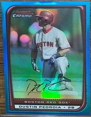 Dustin Pedroia [Blue Refractor] Baseball Cards 2008 Bowman Chrome Prices