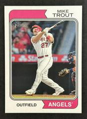 Mike Trout [Name Position Swap Variation] #5 Baseball Cards 2023 Topps Heritage Prices