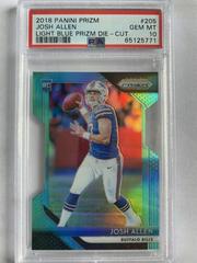 Josh Allen [Blue Shimmer] #205 Football Cards 2018 Panini Prizm Prices