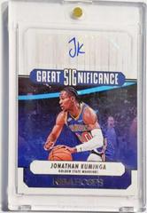 Jonathan Kuminga #GS-JKM Basketball Cards 2022 Panini Hoops Great SIGnificance Autographs Prices