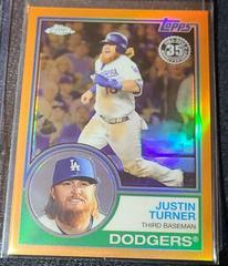 Justin Turner [Orange] Baseball Cards 2018 Topps Chrome 1983 Prices