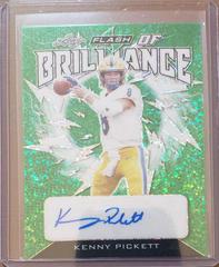 Kenny Pickett [Metalized Sparkles Green] #FB-KP1 Football Cards 2022 Leaf Flash of Brilliance Autographs Prices