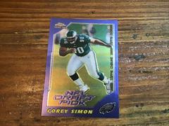 Corey Simon Football Cards 2000 Topps Chrome Prices