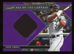 Jose Abreu [Relic Purple] #1 Baseball Cards 2022 Topps X Derek Jeter Prices