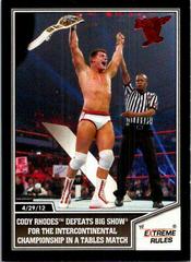 Cody Rhodes Defeats Big Show for the Intercontinental Championship in a Tables Match Wrestling Cards 2013 Topps Best of WWE Prices