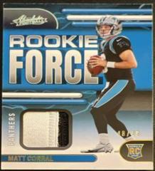 Matt Corral [Gold] #RF-2 Football Cards 2022 Panini Absolute Rookie Force Prices