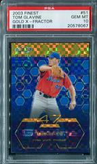 Tom Glavine [Gold Xfractor] #51 Baseball Cards 2003 Finest Prices