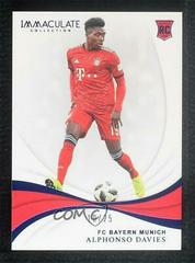 Alphonso Davies [Sapphire] Soccer Cards 2018 Panini Immaculate Prices