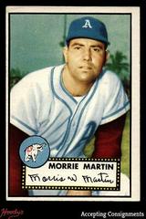 Morrie Martin [Gray Back] Baseball Cards 1952 Topps Prices