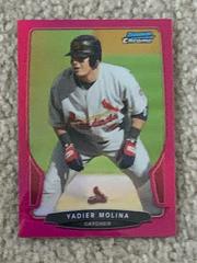 Yadier Molina [Pink Refractor] #210 Baseball Cards 2013 Bowman Chrome Prices