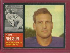 Andy Nelson Football Cards 1962 Topps Prices