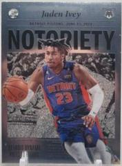 Jaden Ivey #7 Basketball Cards 2022 Panini Mosaic Notoriety Prices