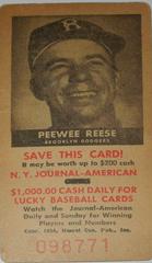 Peewee Reese Baseball Cards 1954 NY Journal American Prices
