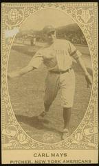 Carl Mays Baseball Cards 1922 E120 American Caramel Prices