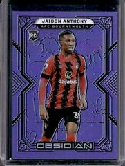 Jaidon Anthony [Purple Flood] #2 Soccer Cards 2022 Panini Obsidian Prices