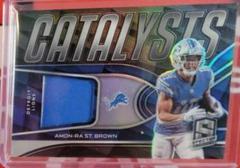 Amon Ra St. Brown #CAT-AST Football Cards 2022 Panini Spectra Catalysts Prices