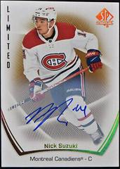 Nick Suzuki [Limited Autograph] #55 Hockey Cards 2021 SP Authentic Prices