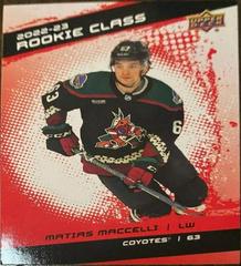 Matias Maccelli [Red] Hockey Cards 2022 Upper Deck Rookie Class Prices
