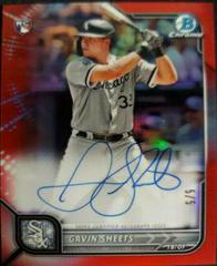 Gavin Sheets [Red Refractor] #CRA-GS Baseball Cards 2022 Bowman Chrome Rookie Autographs Prices