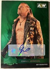 Chris Jericho [Green Autograph] #18 Wrestling Cards 2022 SkyBox Metal Universe AEW Prices