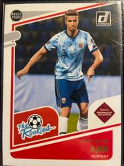 Kristoffer Ajer [Press Proof] #8 Soccer Cards 2021 Panini Donruss Road to Qatar The Rookies Prices