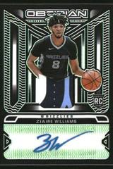 Ziaire Williams [Green] Basketball Cards 2021 Panini Obsidian Rookie Jersey Ink Autographs Prices