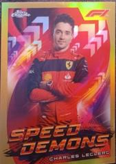 Charles Leclerc [Gold] #SD-CL Racing Cards 2022 Topps Chrome Formula 1 Speed Demons Prices