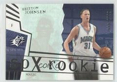 Britton Johnsen Basketball Cards 2003 Spx Prices