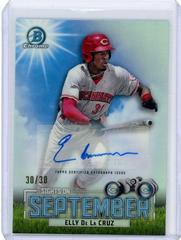 Elly De LA Cruz [Autograph] #SOS-7 Baseball Cards 2023 Bowman Sights on September Prices